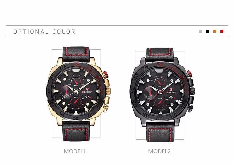 LONGBO бренд новые мужские часы Роскошные Повседневные Мужские Аналоговые военные спортивные часы кварцевые мужские наручные часы Relogio Masculino
