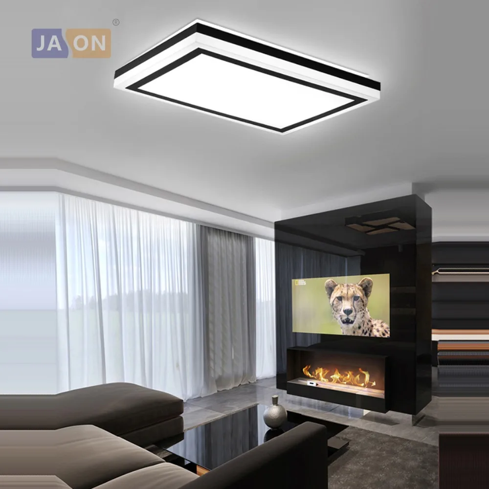 

LED Modern Iron Acryl Square Rectangle 7cm Thin LED Lamp.LED Light.Ceiling Lights.LED Ceiling Light. Ceiling Lamp For Bedroom