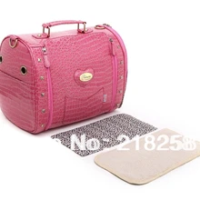 Модная красная сумка-переноска для собак из искусственной кожи с узором «крокодиловая кожа»