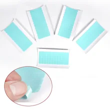 60 шт./пакет на Клейкой Ленте имитирующей кожу волосы для наращивания двухсторонней клейкой супер лента вкладка голубая Водонепроницаемый безвредные красоты средство для наращивания волос
