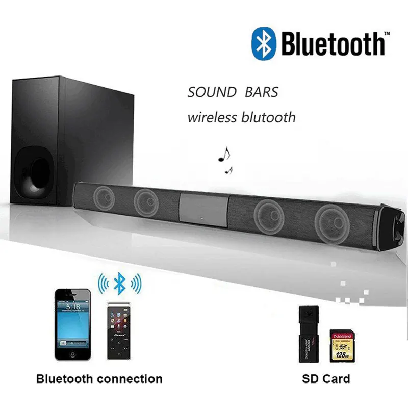 

330mm Soundbar Wireless Bluetooth Speaker Voice Call FM Bluetooth Speaker Portable Universal