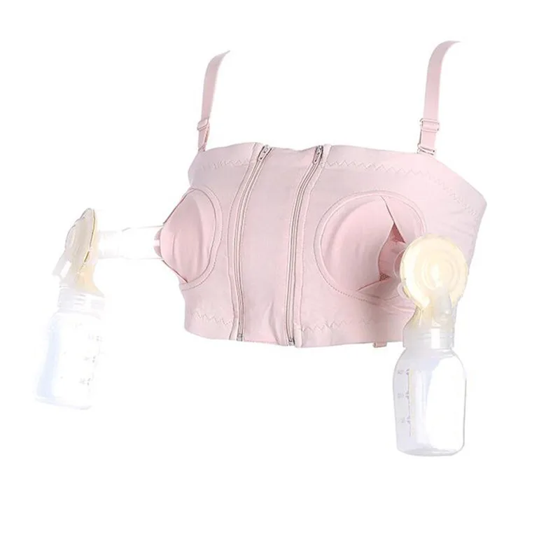 Bomba de Leite Sutiã de Amamentação Sutiã de Bombeamento de Leite Sutiã para a Mãe Sutiã de Bombeamento Mão-livre Maternidade Amamentação Algodão 7 Sutiãs p amamentação