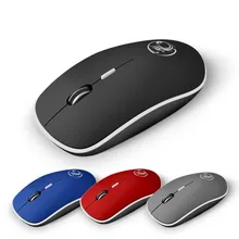 Беспроводная Бесшумная мышь IMICE E1600, 2,4 ГГц, 1600 dpi, бесшумный приемник, оптическая компьютерная мышь, регулируемая мышь для ПК, ноутбука