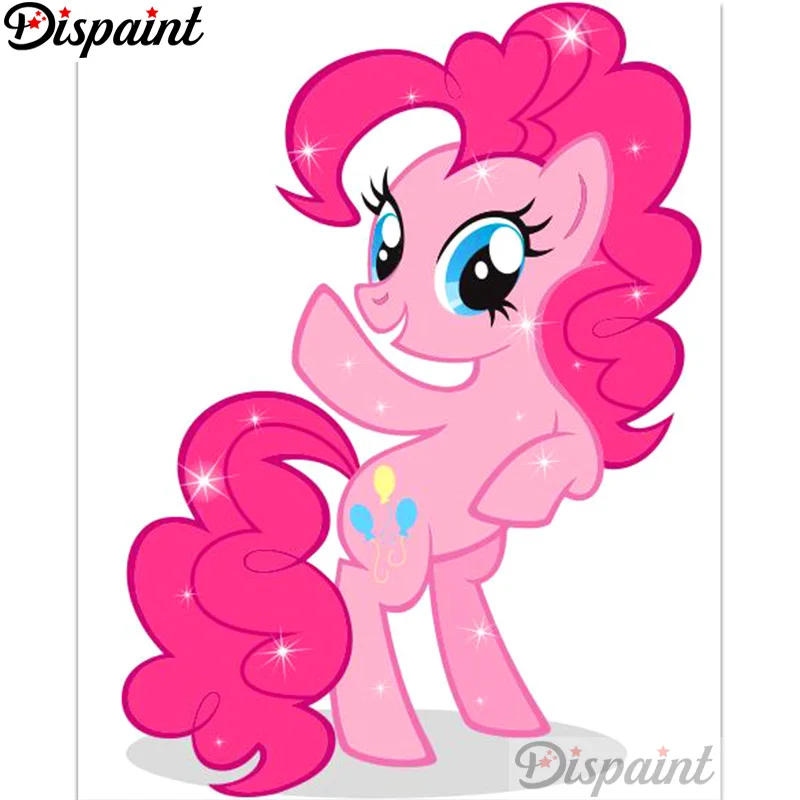 

Dispaint Full Square/Round Drill 5D DIY Diamond Painting "Cartoon horse" 3D Embroidery Cross Stitch Home Decor Gift A12489