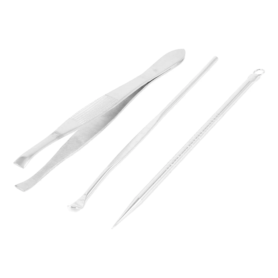

3 pcs ear wax remover earlobe blackhead needle eyebrow tweezers with box-SCLL