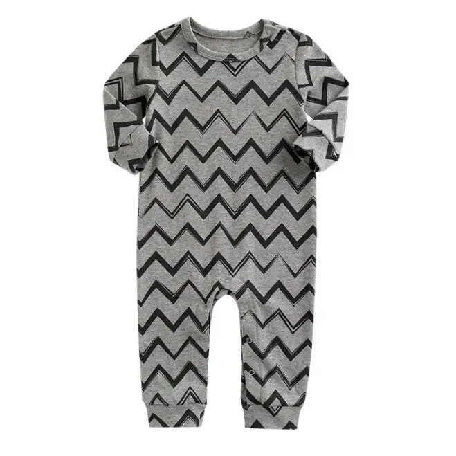 2018 brand long sleeve baby rompers , Simple style baby boy clothes 100