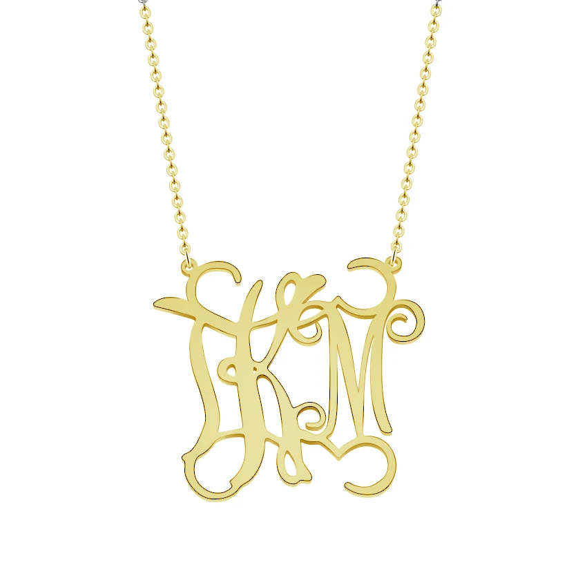 A B C D Z X V L M Custom Jewelry именной вензель цепочки и ожерелья для женщин мужчин Best друг цвет серебристый, золотой розы инициалы колье