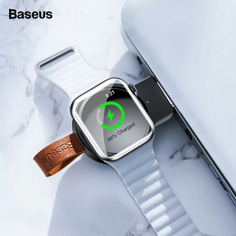 Baseus Qi Беспроводное зарядное устройство для Apple Watch 4 3 2 1 i серия портативная быстрая Беспроводная зарядная док-станция магнитное зарядное устройство USB для iWatch