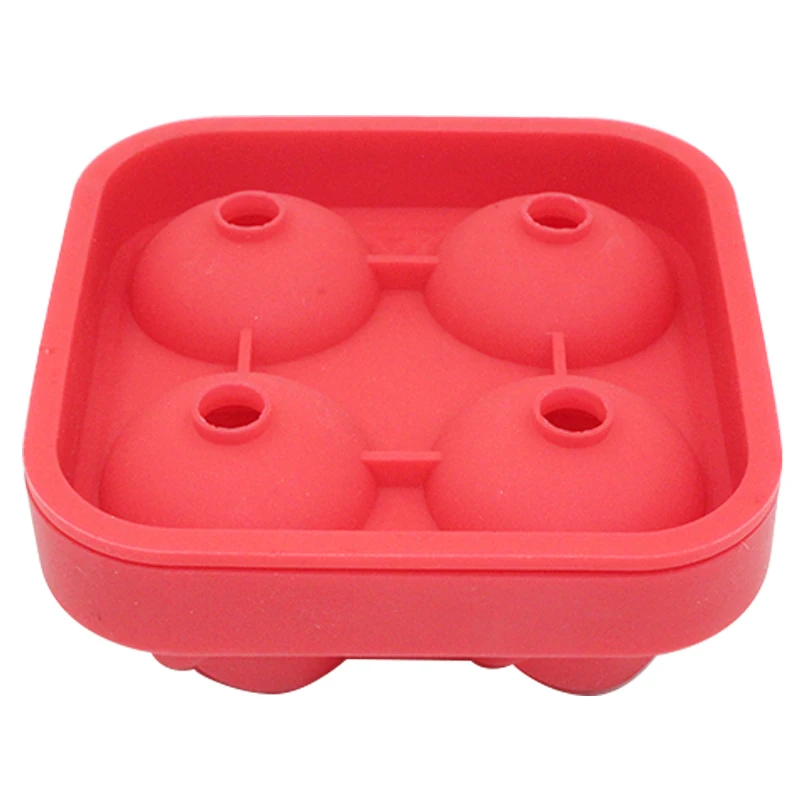 Red Rose Flower Ice Cube Maker Silicone Ice Cube Tray Candle Soap Candy Chocolate Mold Ice Ball Form Kichen Accessories