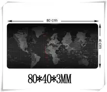 World Map Large Size 800 400 3MM World Map Speed Game Mouse Pad Mat Laptop Gaming