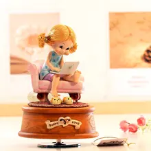 Вращающаяся музыкальная шкатулка подарок на день рождения для девушки подарки на свадьбу и Рождество подарок в домашнее украшение