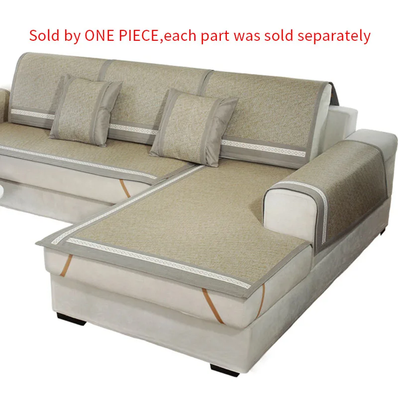 Горячая Распродажа, летняя диванная подушка, толстая нескользящая диванная накидка из ротанга, кожаная диванная подушка для гостиной, набор мебели для дома - Цвет: Champagne