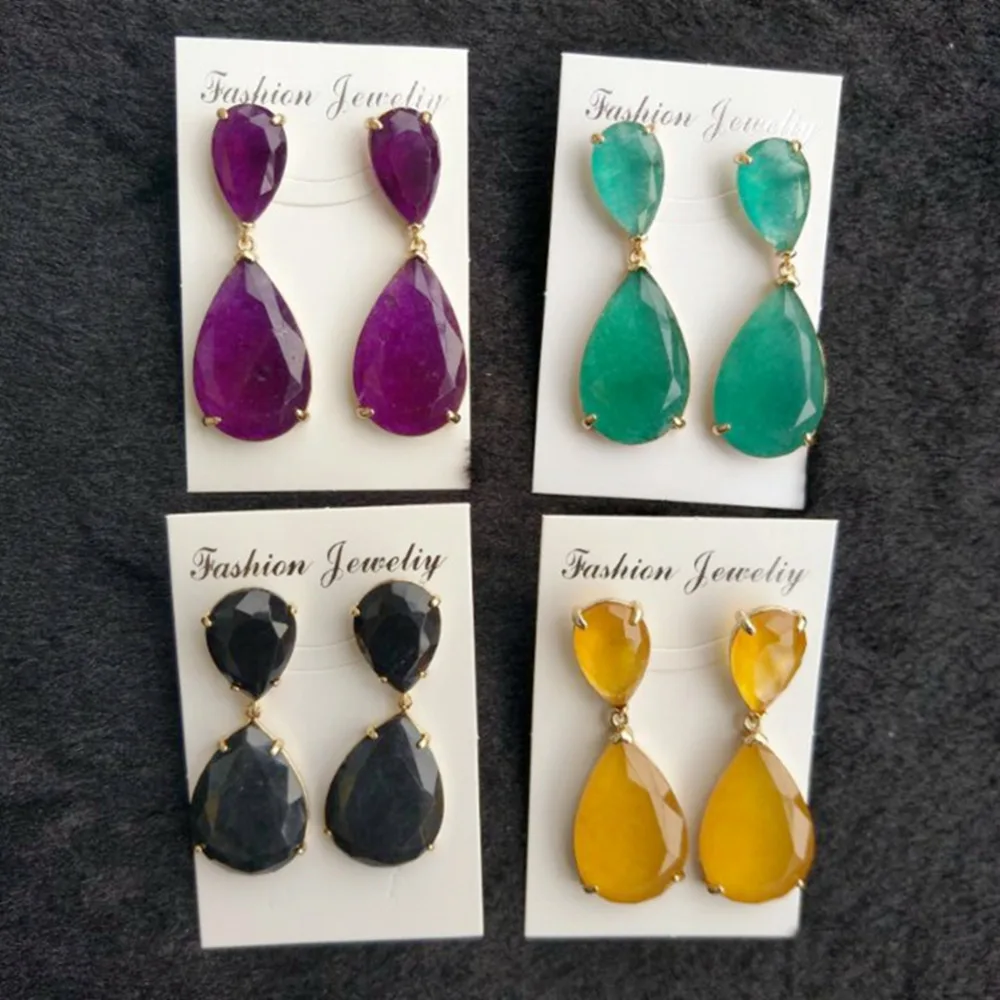 

5Pairs Water Drop Dangle Earrings for Women Brincos 2018 Fashion Jewelry Earring Bijoux Femme Trendy Woman Earrings