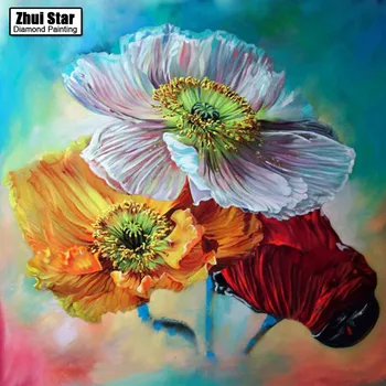 

Diamond Embroidery color Flower Diy Diamond Paintings Full Mosaic Picture Pattern Cross Stitch Rhinestone