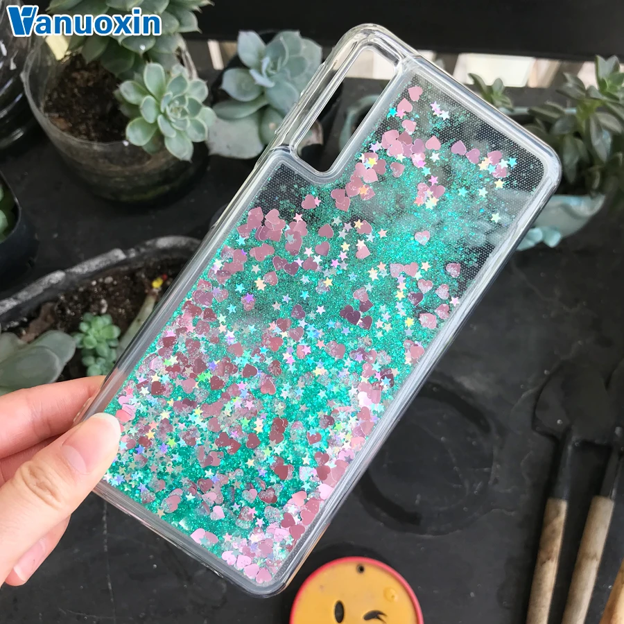 

For Samsung galaxy A10 A20 A20E A30 A40 A50 A70 case cover Liquid Glitter Dynamic Soft Silicone case For Samsung A50 phone cases