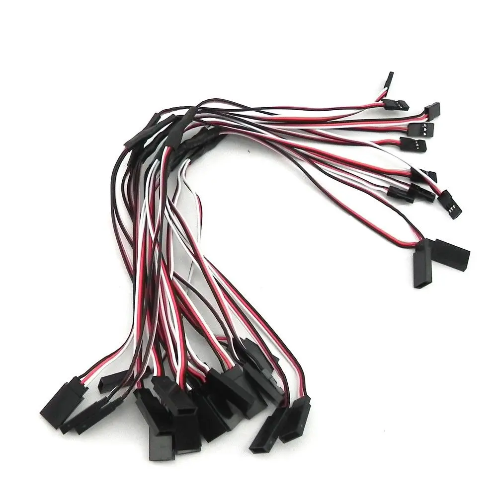

10pcs RC Servo Y Extension Cord Cable Wire 300mm for JR Futaba