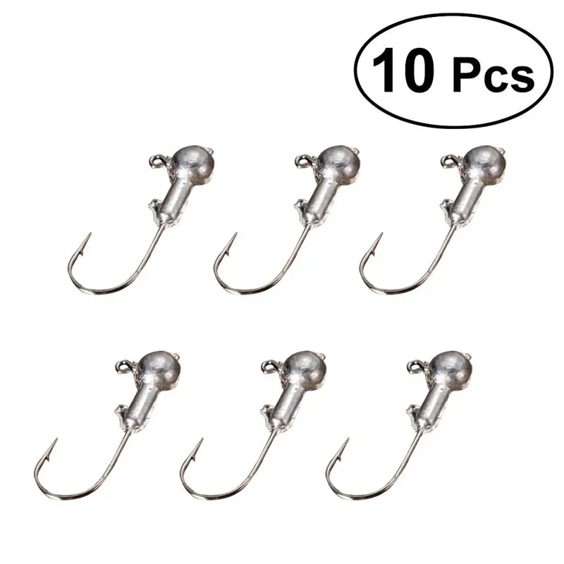 

10pcs Offset Point Circle Hooks Extra Sharp High Carbon Steel Fishing Hooks Fishing Tackle Set (10g)
