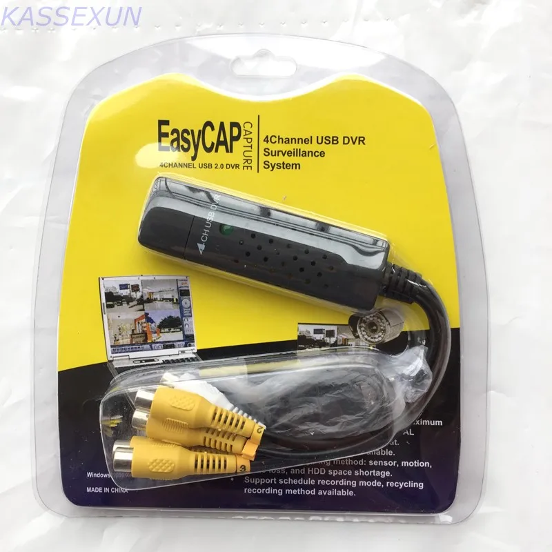 4 канальный USB ЗАХВАТ 2 0 карта захвата видео в VHS к адаптеру DVD рекордера|capture card|video