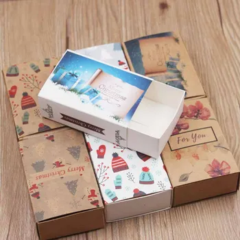 

10pcs/lot flower pattern gifts packaging slide box marbel background heart wedding favors display box Handmade Thank you box