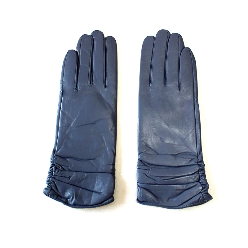 Najtaniej Rękawiczki z owczej skóry damskie klasyczne elastyczne cienkie wełniana podszewka wiosenne i jesienne odkryte damskie rękawice do jazdy owiec