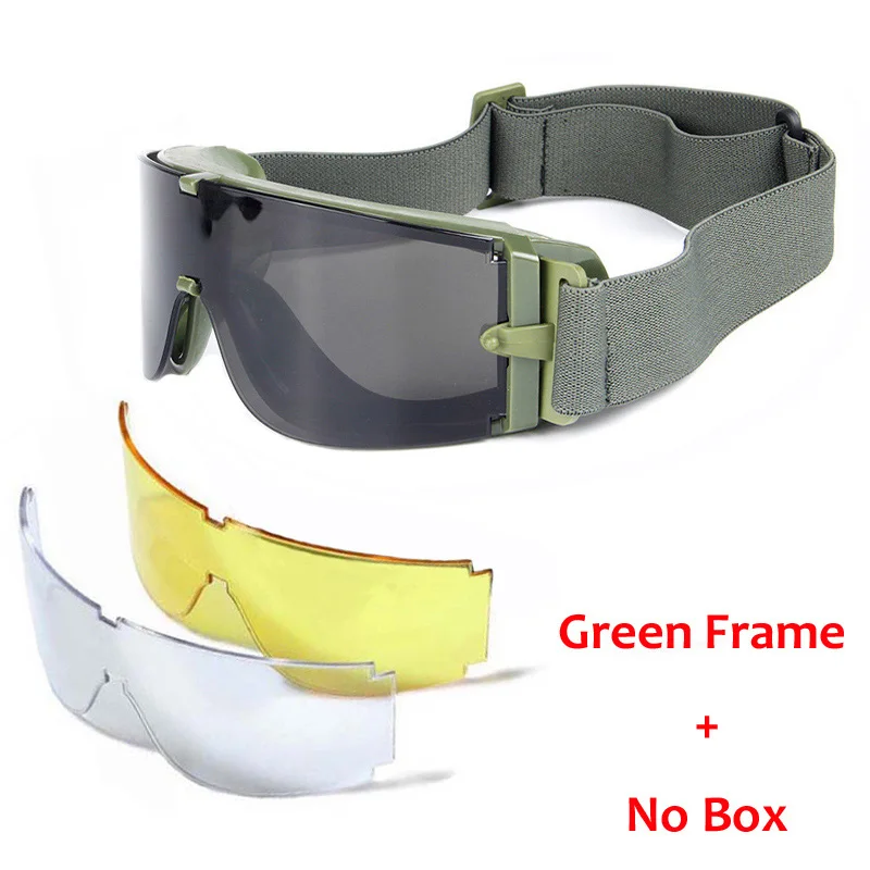 High Quality Tactical Goggles Military Airsoft Shooting X800 Motorcycle Sunglasses Men Windproof Wargame Protective Eye Glasses