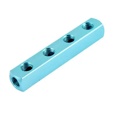 

Air Compressor 1/4BSP 4 Way Hose Pipe Inline Manifold Block Splitter