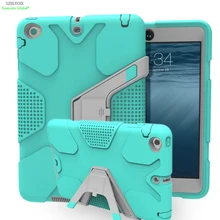 Szegychx Планшеты чехол для iPad Air 2 eva Heavy Duty противоударный Гибридный Резина Прочный жесткий защитный Сейф Кожи В виде ракушки крышка чехол