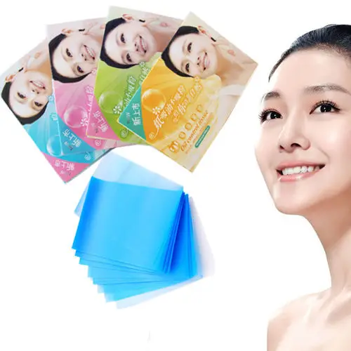 Новая горячая Роскошная 2 упаковки 100 листов контроль за жирностью лица поглощающие ткани процветания бумаги