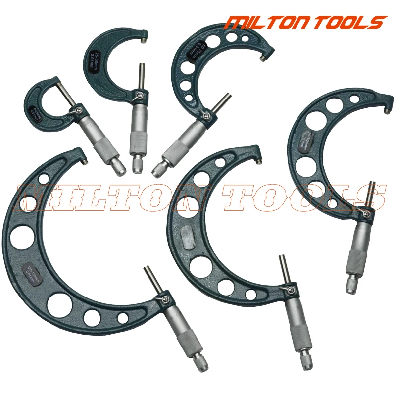 0-150 мм снаружи микрометра в комплектах 0-25,25-50, В переменного тока, 50-75, 75-100, 100-125, 125-150, 6 шт./компл
