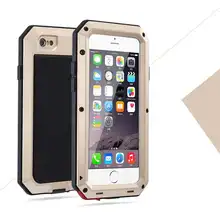 Hot Luxury Shockproof Waterproof Powerful Protection Aluminum Glass Metal Cover Cell Phone Case For iPhone 5