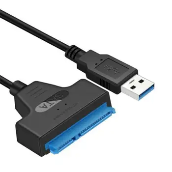 

NEW USB 3.0 to SATA Adapter Cablefor 2.5 inch SSD HDD Hard Drive Adapter Converter Super Speed USB 3.0 To SATA 22 Pin