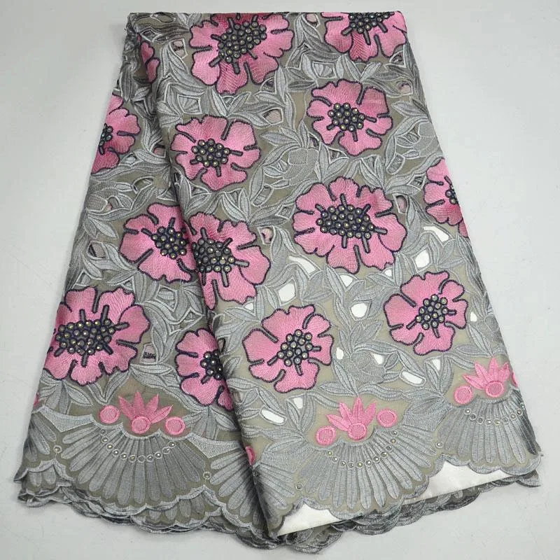 

2018 African Dry Swiss Voile Lace Fabrics High Quality French Cotton Lace Fabric Swiss Voile Lace In Switzerland PSA25-3