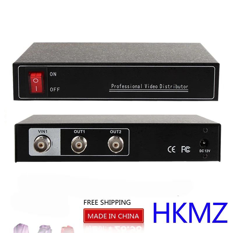 YiiSPO AHD Video Distributor/Splitter,1 input 2 output, 2 Ch 2MP/1MP AHD/CVI/TVI Bnc Input/Output, support DC 12V in YiiSPO AHD Video Distributor/Splitter,1 input 2 output, 2 Ch 2MP/1MP AHD/CVI/TVI Bnc Input/Output, support DC 12V in