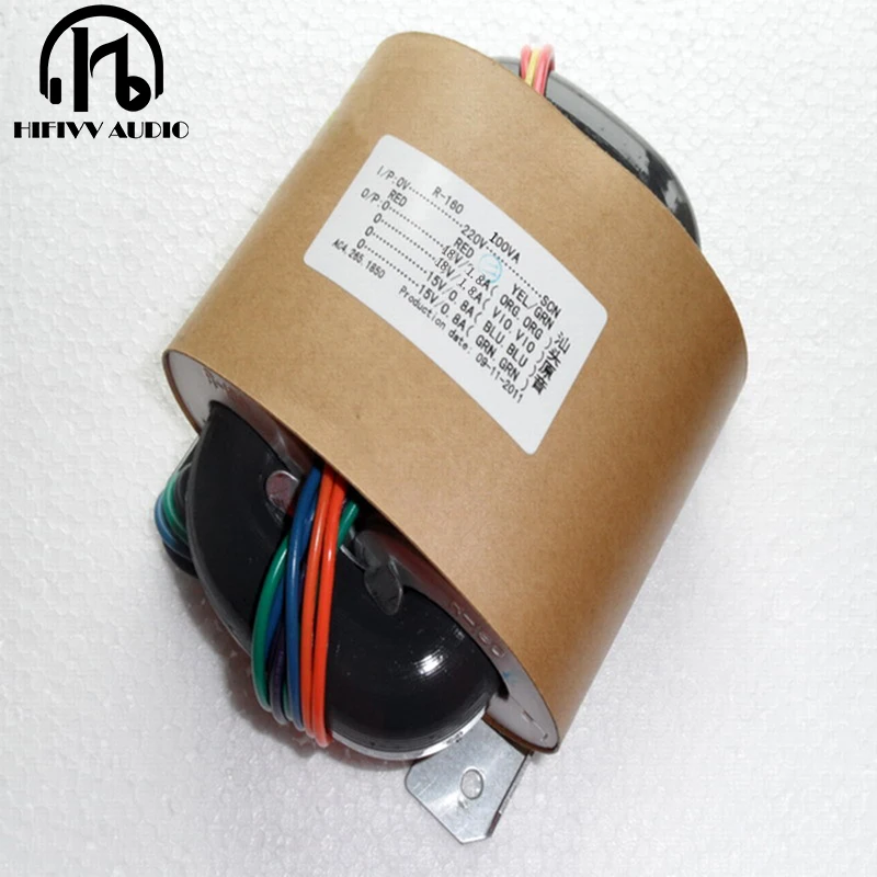 100VA 100W R трансформатор выходное напряжение 18V 15V для DAC усилителя и CD плеера|preamp