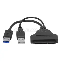 Горячая замена USB 3,0 USB 2,0 SATA 22Pin жесткий диск адаптер конвертер кабель Шнур для 2,5 дюймов SSD HDD