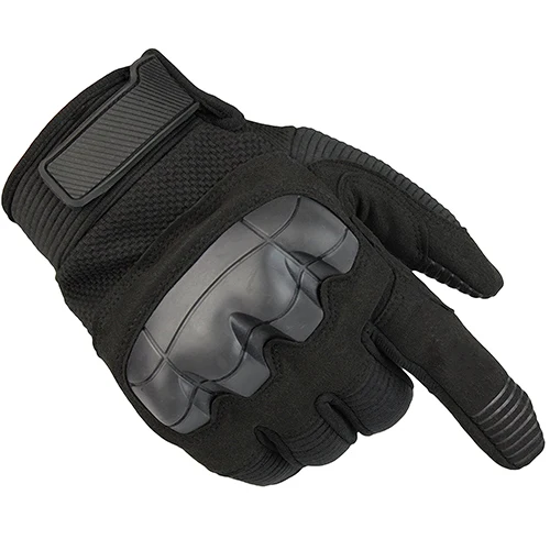 Мужские перчатки s, тактические армейские перчатки, мужские зимние перчатки для пейнтбола с полным пальцем, велосипедные рукавицы, защитные Военные перчатки - Цвет: black