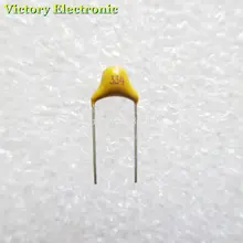 100 шт./лот многослойный керамический конденсатор поверхностного монтажа 0,33 мкФ 334 с алюминиевой крышкой, 50В 330nF 334 м Р = 5,08 мм