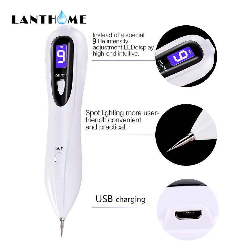 

Plasma Pen Skin Tag Mole Remover Mole Wart Black Point Spot Dots Laser Pen Skin Tag Tattoo Freckle Removal Tool Beauty Skin Care