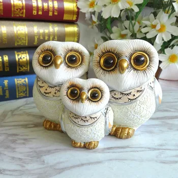 

Nordic owl furnishings do not listen to do not say resin household cabinet partition decoration creative small accessor statue