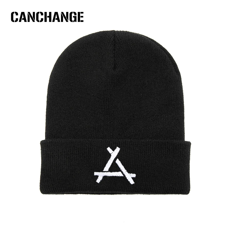 Новинка! Новые Осенние Зимние теплые модные уличные шапки унисекс с буквенным принтом, повседневные шапочки Skullies Beanies для мужчин и женщин, теплые шапки