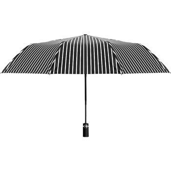 

Folding Automatic Umbrella Women Luxury Windproof Sunny and Rainy Umbrella Black Coating Large Umbrella Parasol WZP146