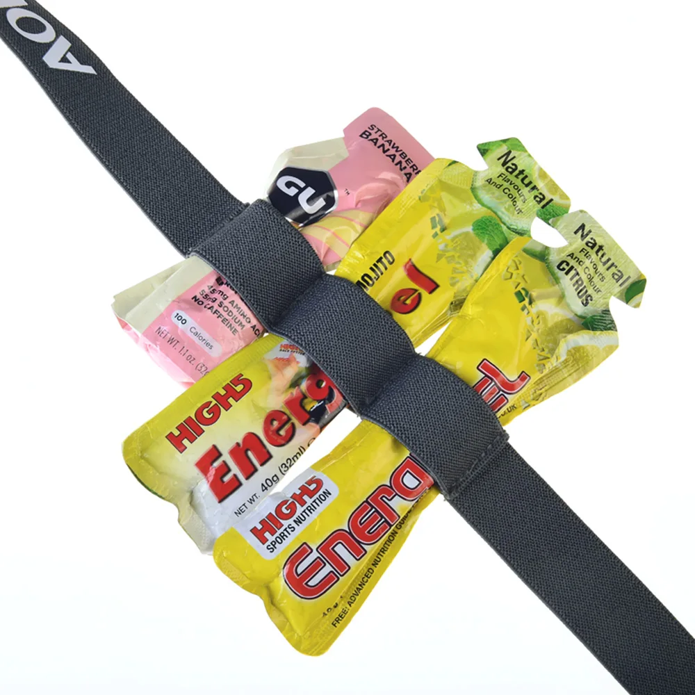 AONIJIE  	AONIJIE NEW Men Women Unisex Triathlon Marathon Race Belt With Gel Holder Running Number Belt Running Outdoor Sports