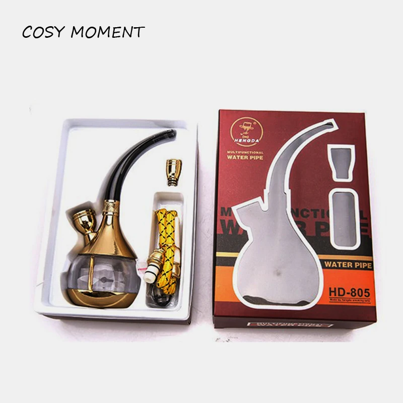 COSY MOMENT Modern Hookah Tobacco Water Smoke Pipe With Hookah Tube Dual use Filter Chicha