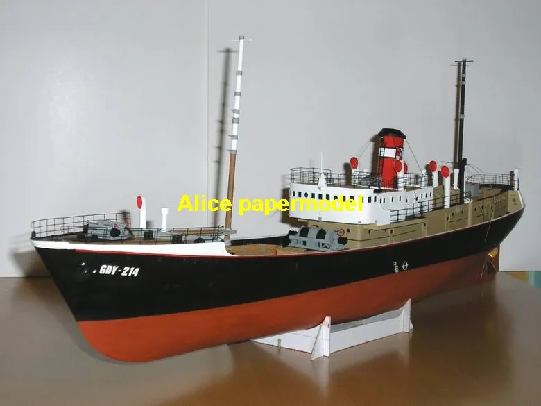 [Alice papermodel]bigest 70CM bulk cargo freighter Ferry Ship cruiser Sailboat tugboat Container paper models | Игрушки и хобби