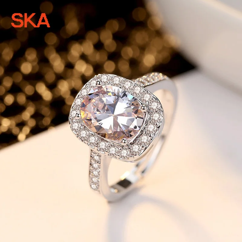 SKA обручальное кольцо кольца для Для женщин костюм Bague ювелирное изделие розовое