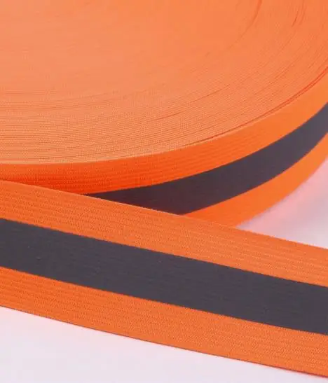 5cm Orange 5 м спасательный пояс светящаяся лента кружевная Светоотражающая тесьма ткацкая тесьма тканевая Предупреждение яркой отражающей пленкой - Цвет: 5cm Orange