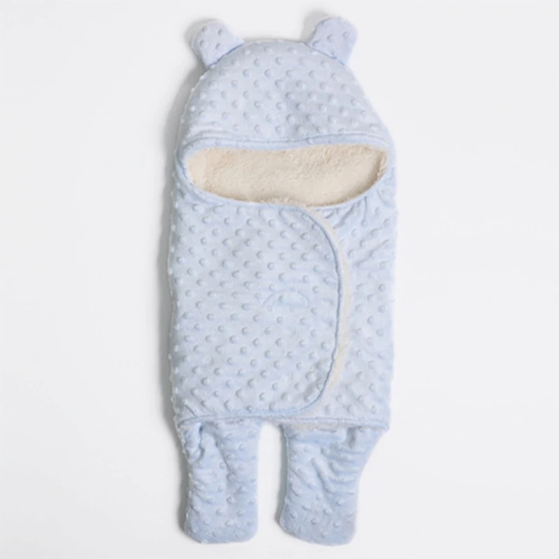 Ребенка пеленать Одеяло толстые теплые флисовые конверты для новорожденных Infant Обёрточная бумага детское постельное белье спальный мешок Nursling Sleepbag Одеяло s