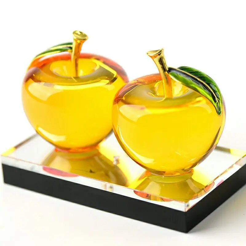 1 шт. автомобильный стеклянный флакон для духов в форме яблока parfum voiture Fengshui