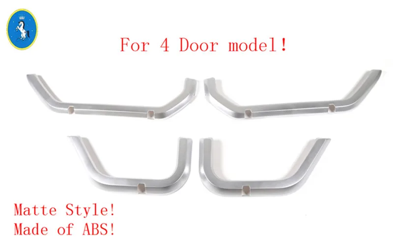 C 4 Door Yimaautotrims авто аксессуар дверные ручки коробка для хранения чистая декоративная крышка отделка Подходит для Jeep Wrangler JL 2/4 двери - Название цвета: C 4 Door