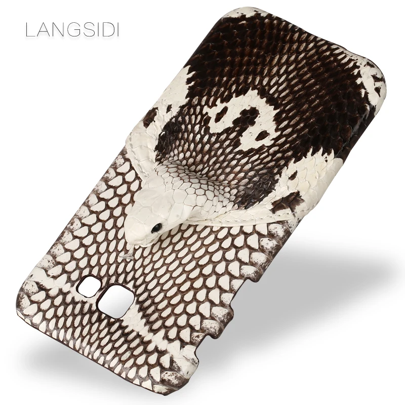 

wangcangli brand phone case real snake head back cover phone shell For Samsung Galaxy A7 full manual custom processing